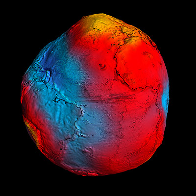 GOCE geoid earth is a potato